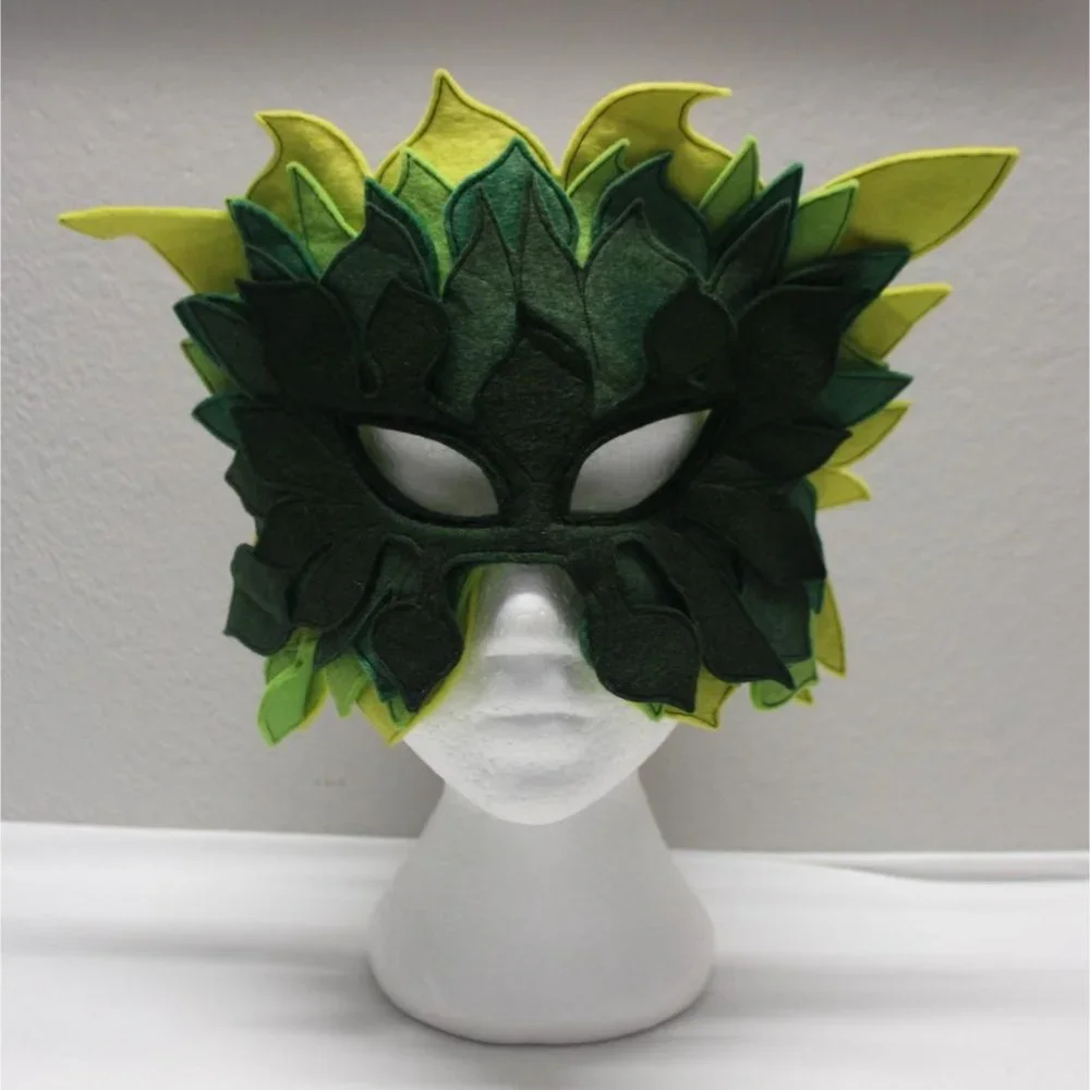 Vintage Mask Hysteria by Maureen Culligan felt carnival festival masquerade mask